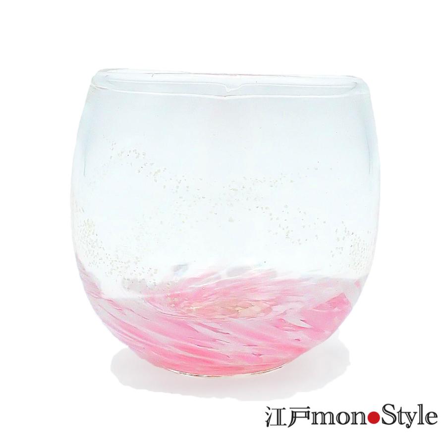 琉球ガラス 琉球グラス ハートグラス 海蛍 木箱入り ピンク ブルー