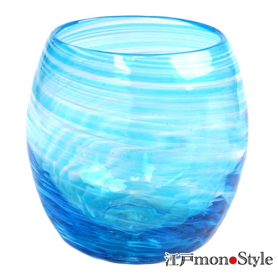 ペア 琉球ガラス 琉球グラス タルグラス 美ら海 ピンク と 水色 木箱入り｜edomono｜03