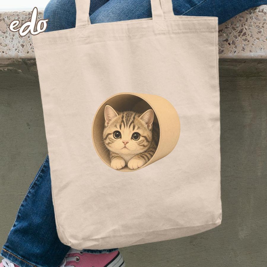 トートバック a4 帆布 軽量 「マンチカン猫」 サブバック : トート