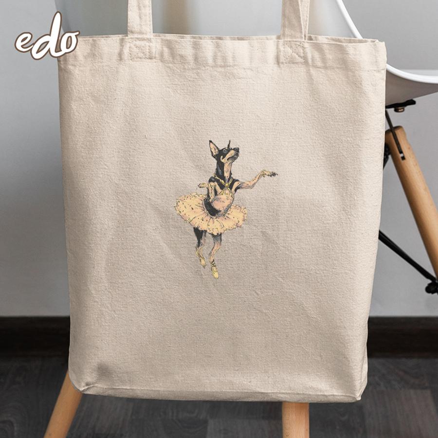 一点ものトートバッグ 「ドーベルマン犬」 通学 保育園 幼稚園