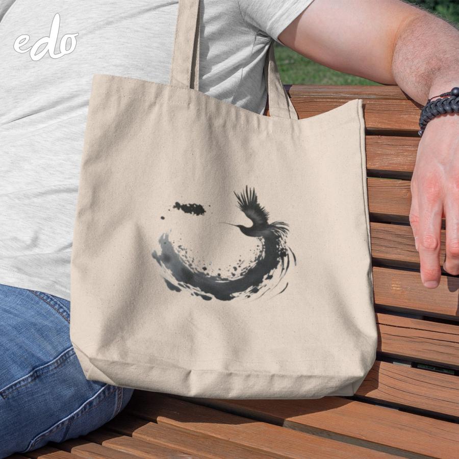 トートバック a4 帆布 軽量 「優雅な鳥」 サブバック : 東京藝大通り