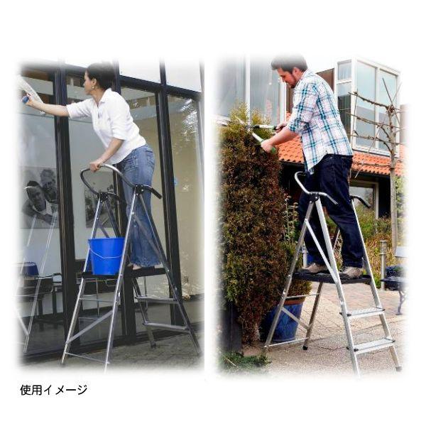 KWIKKIE 手すり付幅広安心作業台（折りたたみ式 大型踏み台） : 江戸商