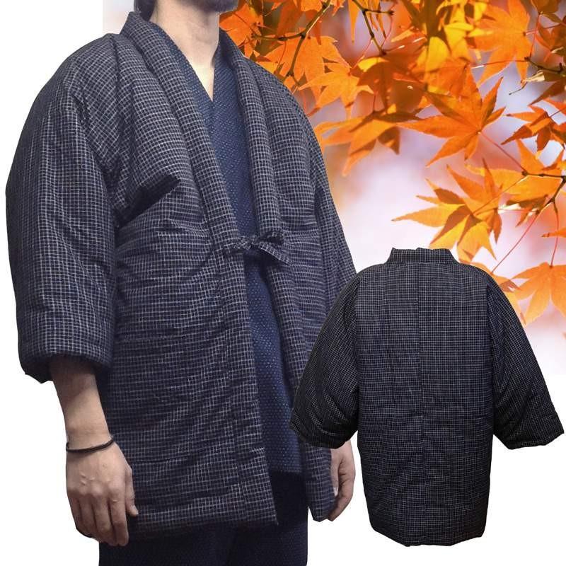 日本製 オリジナル 久留米手づくり綿入れ縞格子 しまこうし 半纏 はんてん Hntme 江戸てん 通販 Yahoo ショッピング