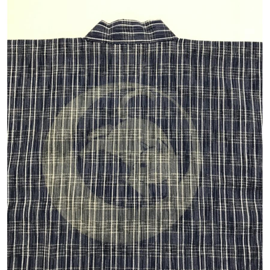 江戸てん]１点もの 日本製 甚平 遠州先染め織物 涼しい 夏 綿100 