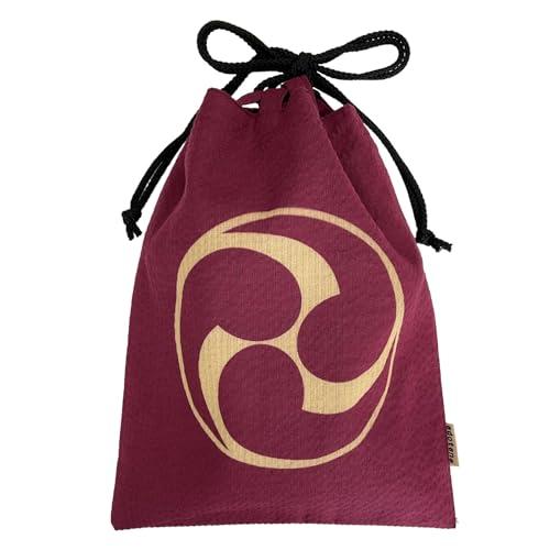 江戸てん]訳あり 信玄袋 抜染柄入り 合切袋 合財袋 綿100％ しじら生地