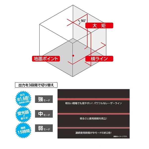シンワ シンワ測定 70933 レーザーロボ LEXIA レッド 31 大矩（縦