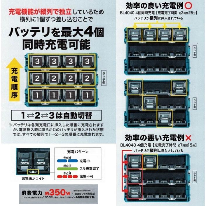 【久留米】【引き取り限定】【中古品】makita マキタ BCC01 多口充電ケース 充電口数:8口 バッテリを最大4個同時充電可能 ※バッテリ別売 マキタ（makita） BCC01 多口充電ケース 充電口数8口 40Vmax対応
