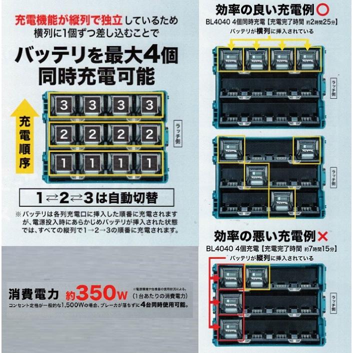 マキタ BCC02 多口充電ケース 複数のバッテリをまとめて充電 マキタ BCC02 多口充電ケース 複数のバッテリをまとめて充電