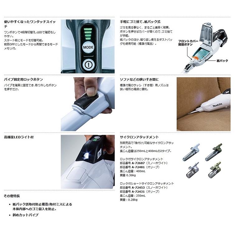 マキタ CL285FDRFO 18V充電式クリ−ナ− 紙パック式 ワンタッチ マキタ CL285FDRFO 18V充電式クリ−ナ− 紙パック式 ワンタッチ