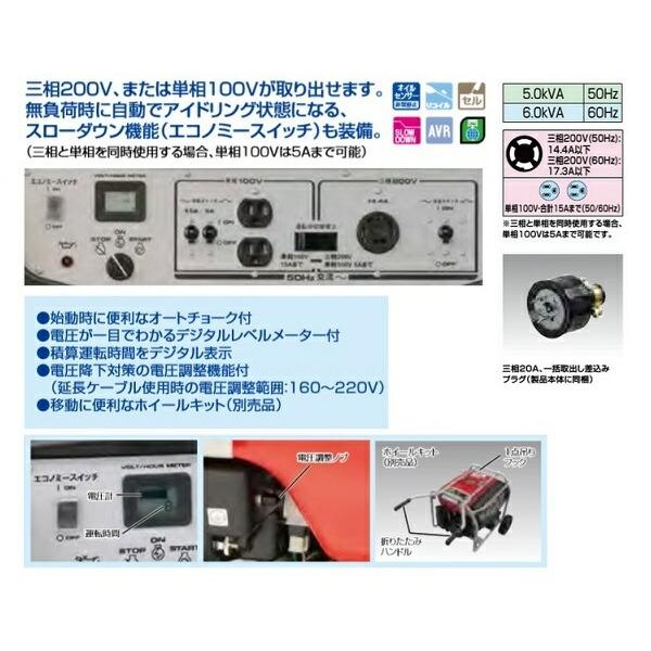 新ダイワ EGY6000TE-B 三相ガソリンエンジン発電機 定格出力 三 新ダイワ EGY6000TE-B 三相ガソリンエンジン発電機 定格出力 三