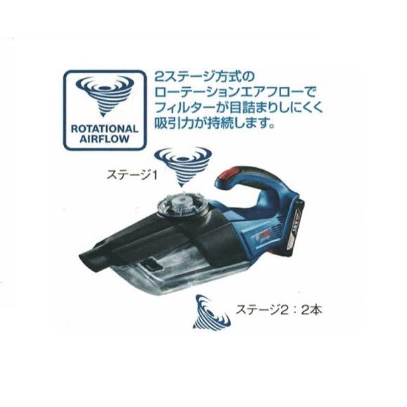 ボッシュ GAS18V-1H 18Vコードレスクリーナー 2段階ローテーション