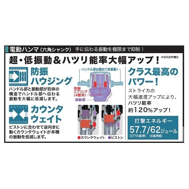 マキタ HM1812 電動ハンマ 29mm専用シャンクタイプ 質量7.4kg マキタ HM1812 電動ハンマ 29mm専用シャンクタイプ 質量7.4kg