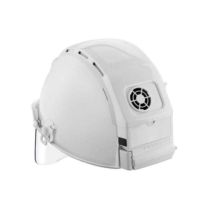 タジマ HSWSA1 セフメット アドバンスセット セフメット専用ヘッドライトKJS+送風ファン+シールド付 ホワイト 新品 ヘルメット TJM 送料無料 タジマ HSWSA1 セフメット アドバンスセット セフメット専用