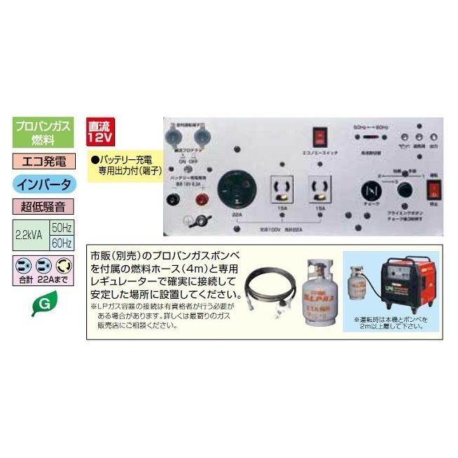 ヤマビコ 新ダイワ IEG2201M-PG インバ−タ−ガスエンジン発電機 ヤマビコ 新ダイワ IEG2201M-PG インバ−タ−ガスエンジン発電機
