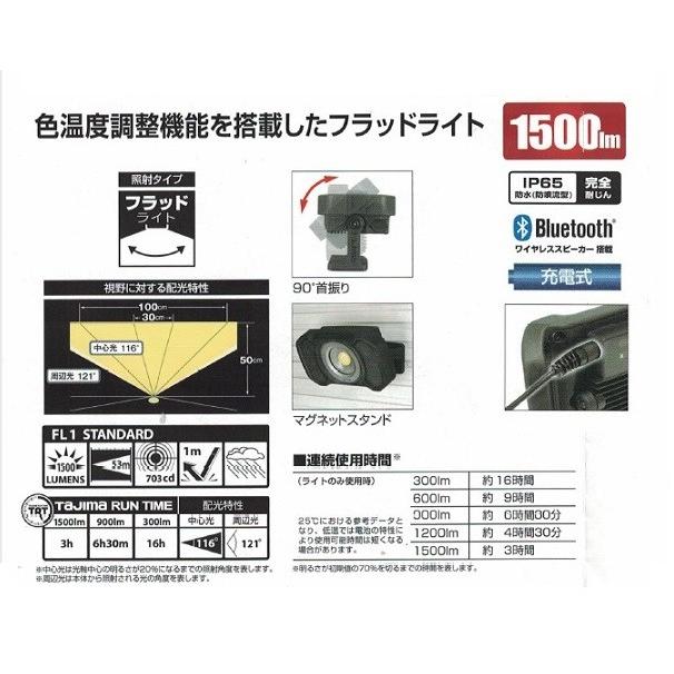 タジマ LE-R401 スピ−カ搭載充電式LEDワークライト 4000lm 新品 タジマ LE-R401 スピ−カ搭載充電式LEDワークライト 4000lm 新品
