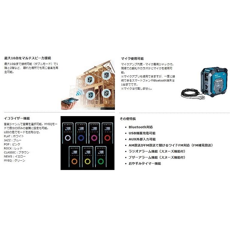 マキタ MR005GZB トリプルスピ−カ&マルチアンプ+Blutooth搭載 マキタ MR005GZB トリプルスピ−カ&マルチアンプ+Blutooth搭載