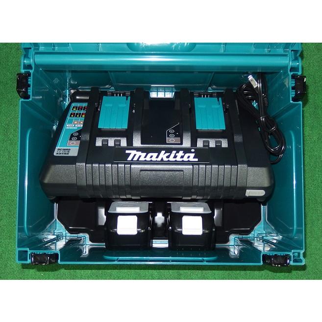 マキタ MUC258DZR6+BL1860Bx2+DC18RD 18V充電式チェーンソー ガイドバ−長250mm スプロケットノ−ズバ− 25AP仕 バッテリx2+2口充電器 新品の画像