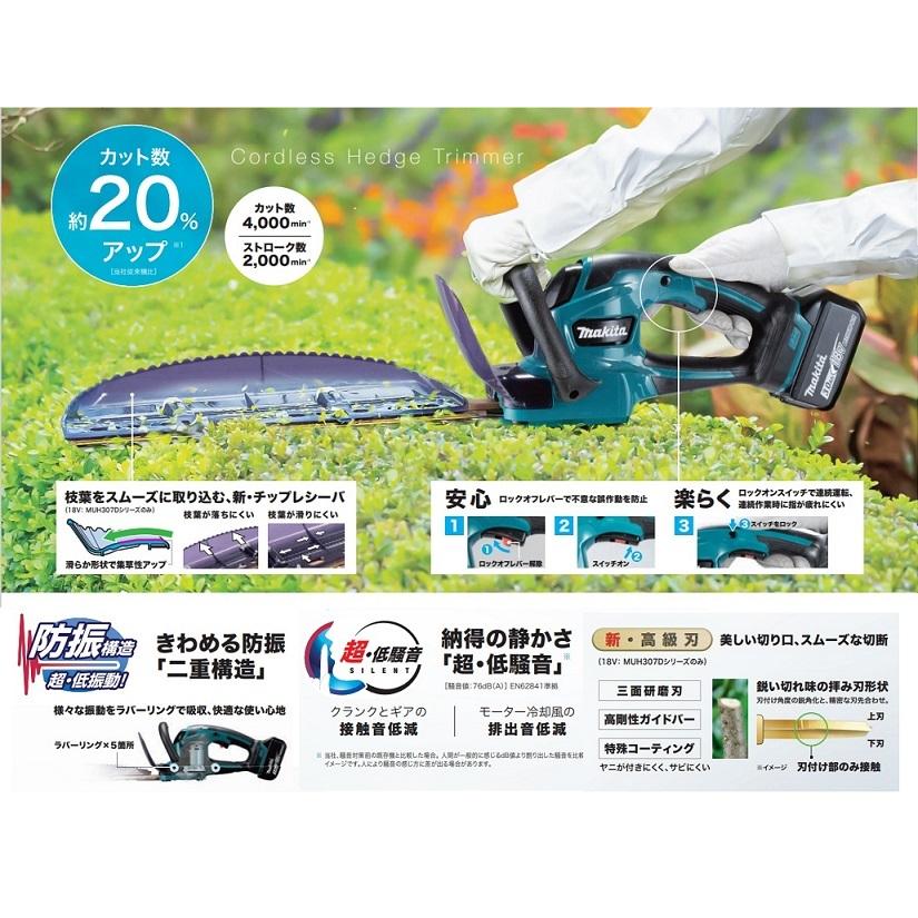 マキタ（makita） MUH467DZ 18V充電式ヘッジトリマ 刃物長460mm 上下刃