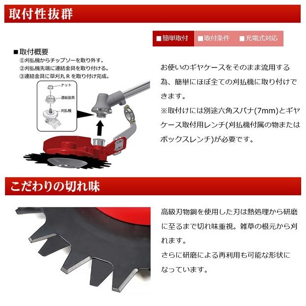 ニシガキ N-837 刈払機用アタッチメント 安全回転バリカン 草刈丸R