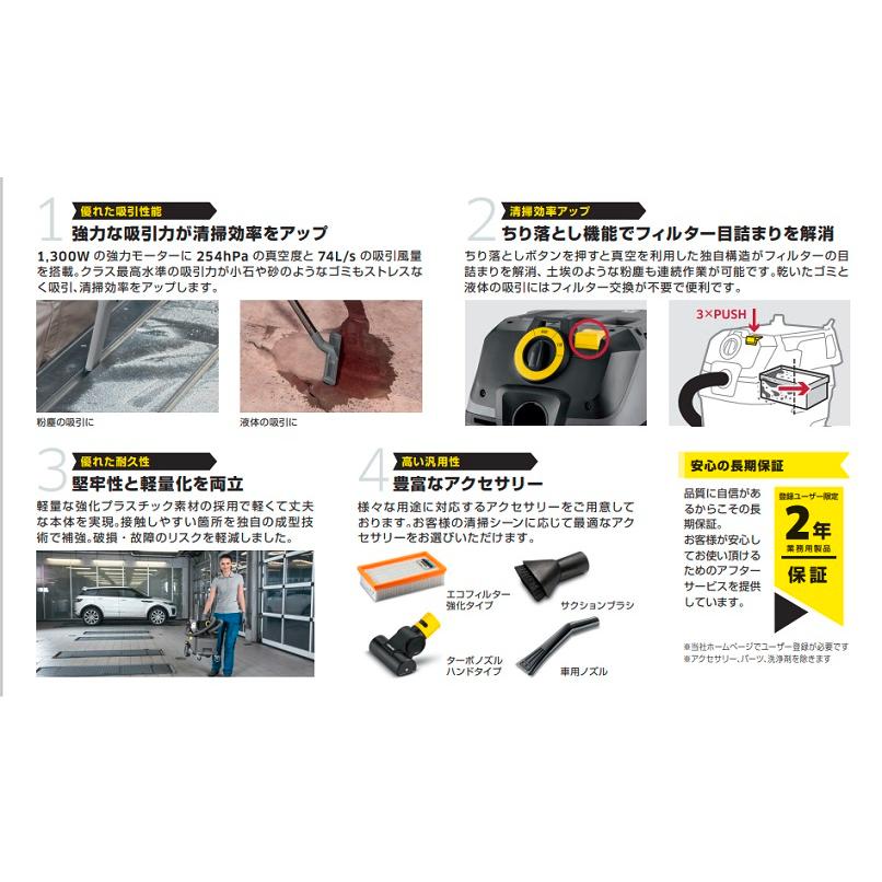 ケルヒャー（KARCHER） NT 40/1 Ap 乾湿両用クリ−ナ モ−タ−出力