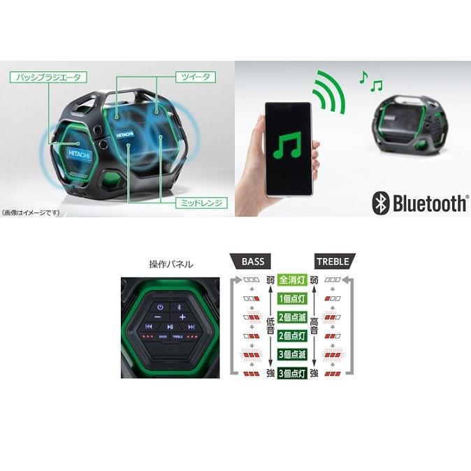 HiKOKI（ハイコーキ） HiKOKI US18DA(NN) Bluetooth対応コードレススピ