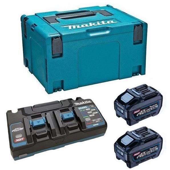 マキタ VC005GZ+BL4050Fx2+DC40RB 40Vmax 充電式ドライクリ−ナ 乾式専用 低騒音46dB(A) 集塵容量8L 5.0Ahバッテリx2個付SET 新品 代引不可の画像