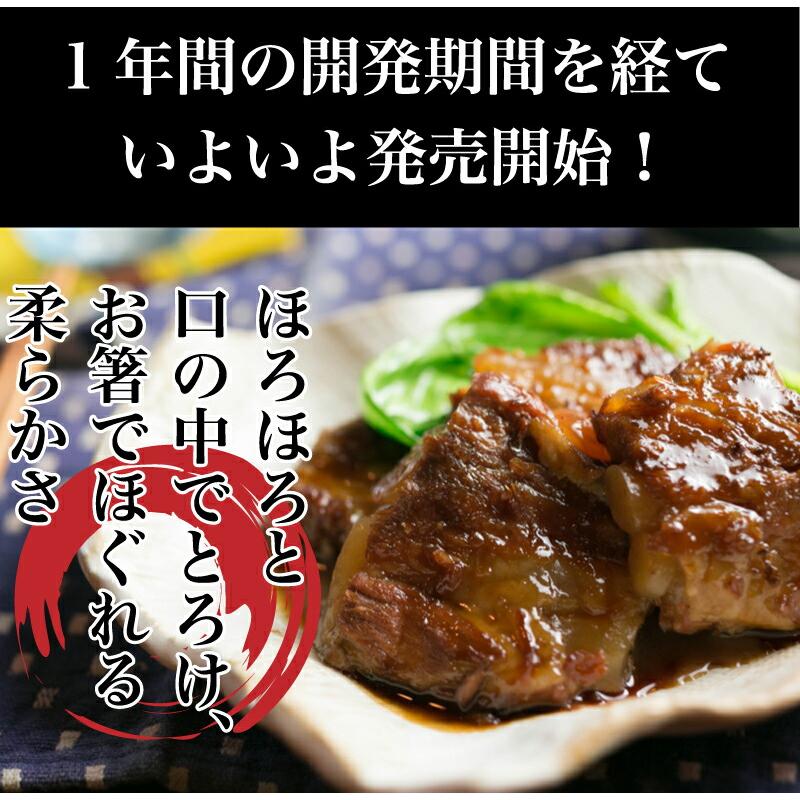 軟骨ソーキ煮 (200g×5パック) 沖縄では豚の角煮(ラフテー)よりも人気の豚料理！トロットロに煮込まれてコラーゲンたっぷり ソーキそばやソーキ丼に ｜惣菜 ｜ |  | 02