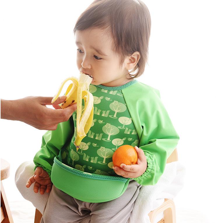 ウルトラビブ ラグランスリーブ付き Bibetta ビベッタ 1歳 2歳 誕生日 プレゼント エプロン 携帯用くるくるエプロン ポケット付き コンパクト お食事用 前掛け |  | 14