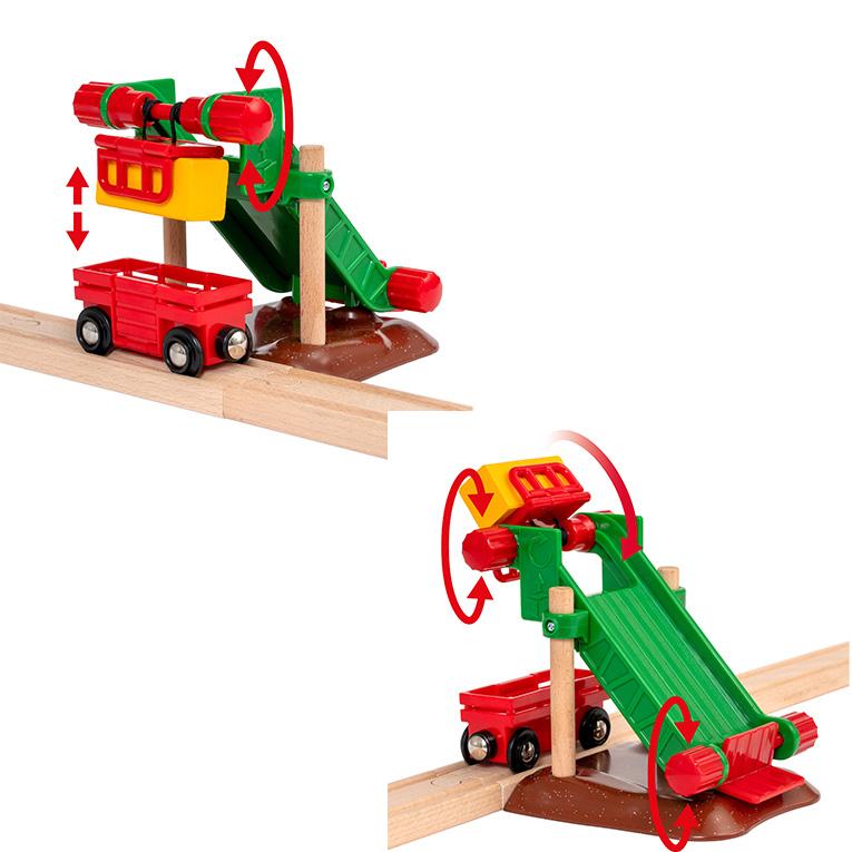 BRIO ブリオ おもちゃ 電車 木製レール 誕生日 プレゼント 知育玩具 陸橋 誕生日 木のおもちゃ 3歳 男の子 木製 女の子 キッズ セットの画像