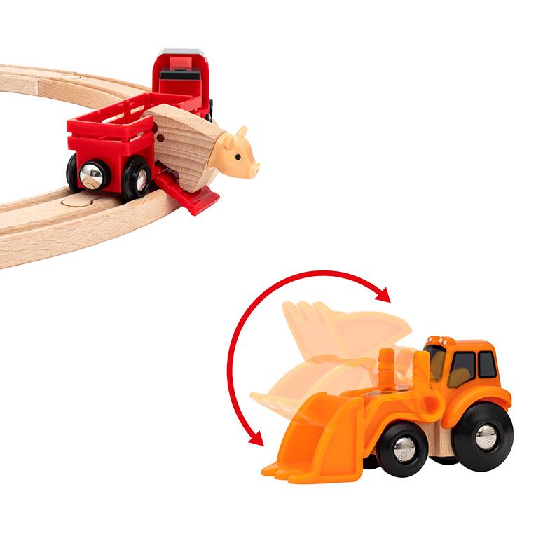 BRIO ブリオ おもちゃ 電車 木製レール 誕生日 プレゼント 知育玩具 陸橋 誕生日 木のおもちゃ 3歳 男の子 木製 女の子 キッズ セットの画像