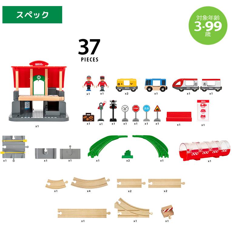 BRIO ブリオ セントラルステーションセット おもちゃ 電車 木製レール