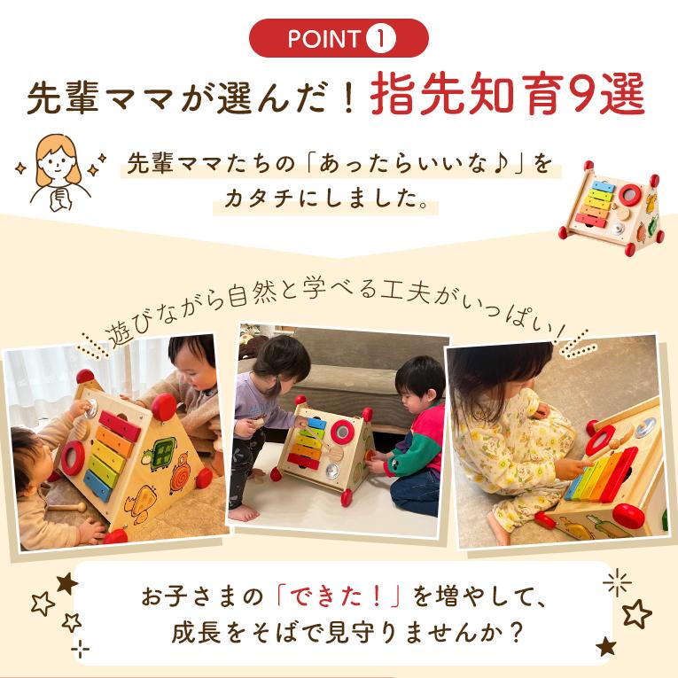 木のおもちゃ 1歳 指先レッスンボックス 知育玩具 2歳 3歳 木製 赤ちゃん 女の子 男の子 アイムトイ 誕生日 プレゼント 1歳半 エデュテの画像