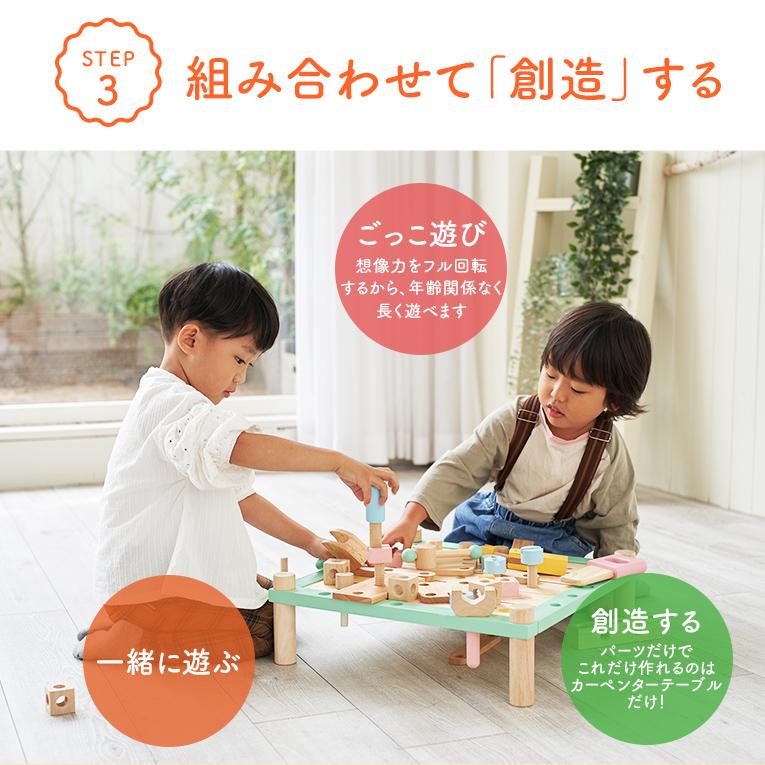 I'm Toy（アイムトイ） 知育玩具 3歳 カーペンターテーブル ソフト
