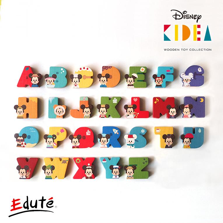 積み木 Disney Kidea アルファベット 26文字セット 1歳 木のおもちゃ 知育玩具 プレゼント ディズニー 女の子 男の子 ミッキー ミニー ギフト 幼児 誕生日 Kda 0194 木のおもちゃメーカー エデュテ 通販 Yahoo ショッピング