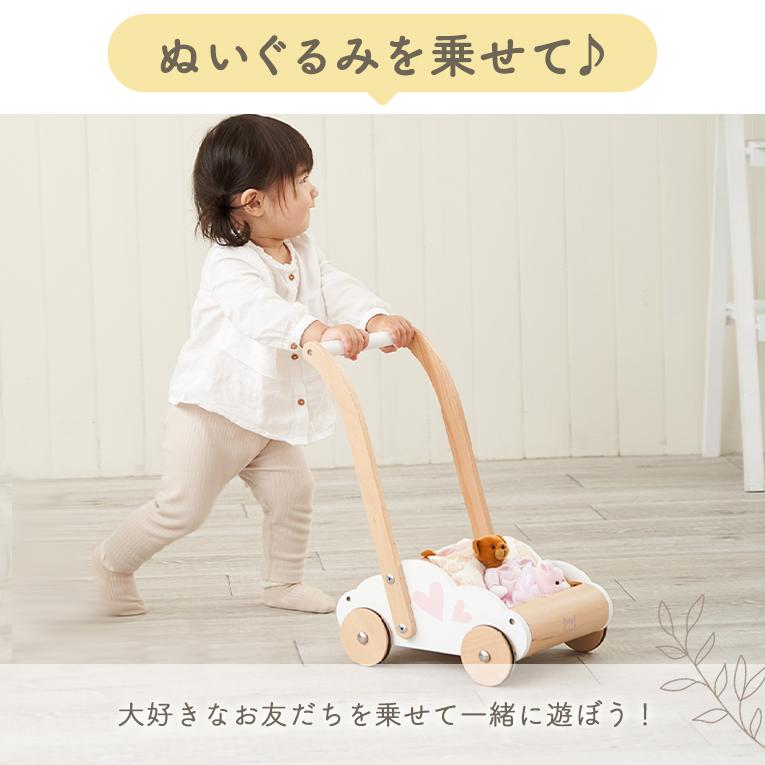 手押し車 赤ちゃん 木製 エデュケーショナルベビーウォーカー カタカタ
