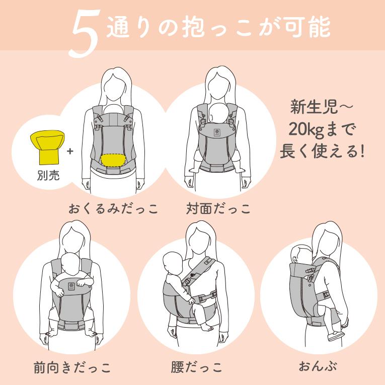 抱っこ紐 リルベビー セレニティ オールシーズン だっこひも 赤ちゃん