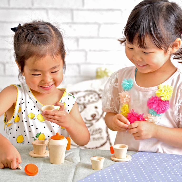 おもちゃ 知育玩具 2歳 3歳 誕生日 プレゼント ままごと おままごと 木のおもちゃ ままごとセット ボイラ voila 木製玩具 ティーセット｜edute｜12