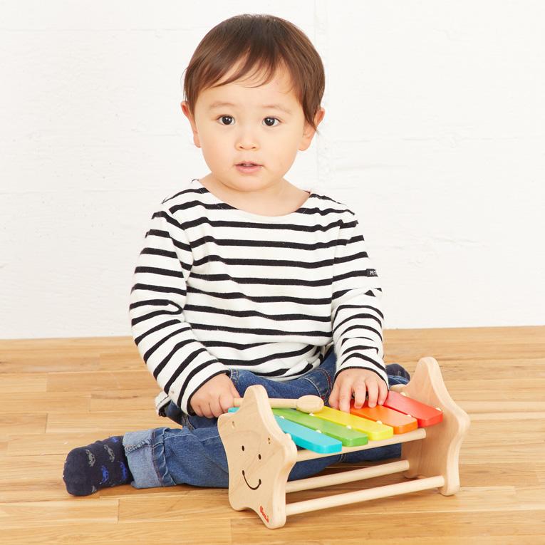 クリスマスプレゼント  おもちゃ 知育玩具 1歳 誕生日 プレゼント ランキング 一歳 赤ちゃん 木のおもちゃ 1歳児 voila ボイラ スマイリーシロフォン 音の出る | ボイラ | 13