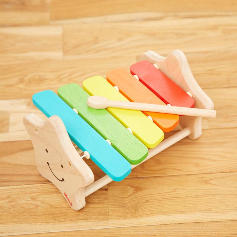 クリスマスプレゼント  おもちゃ 知育玩具 1歳 誕生日 プレゼント ランキング 一歳 赤ちゃん 木のおもちゃ 1歳児 voila ボイラ スマイリーシロフォン 音の出る | ボイラ | 15