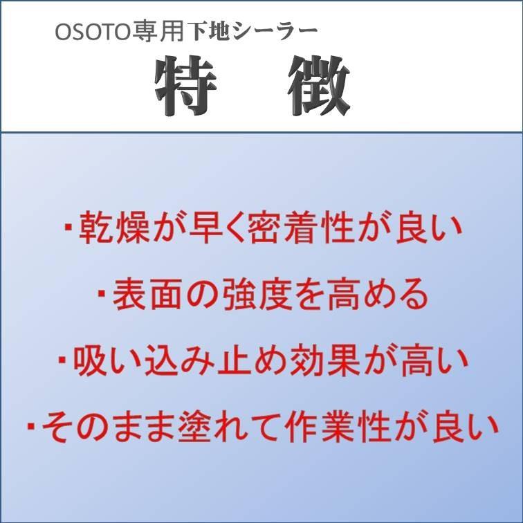 オーガニックウォール DIY 外部 外壁 塀 リフォーム リノベ 新築 漆喰用 OSOTOしっくい 汚れ防止 アク止め 下地用シーラーS 4kg｜ee-palette｜02