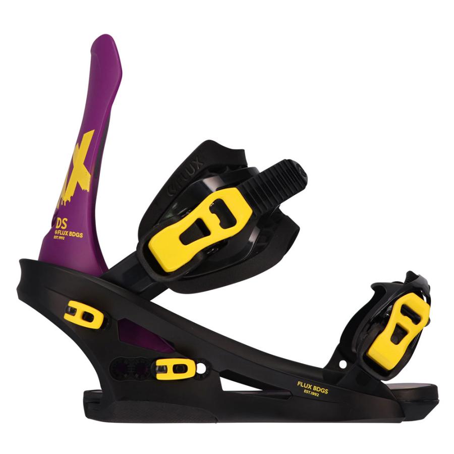 フラックス スノーボードギア ビンディング DS YELLOW/PURPLE S