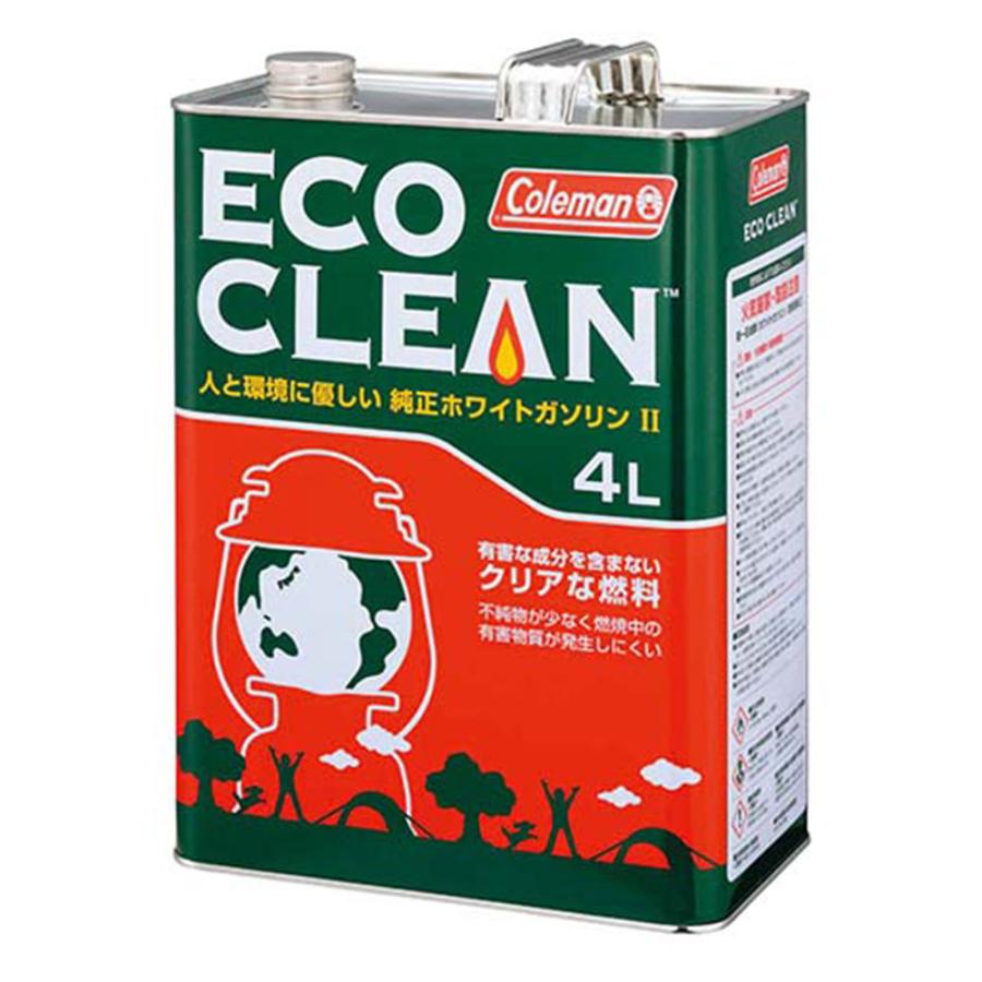 Coleman Fuel for Camping 新品 ホワイトガソリン 6缶 Coleman（コールマン） エコクリーン/4L 1706760 燃料 ホワイト