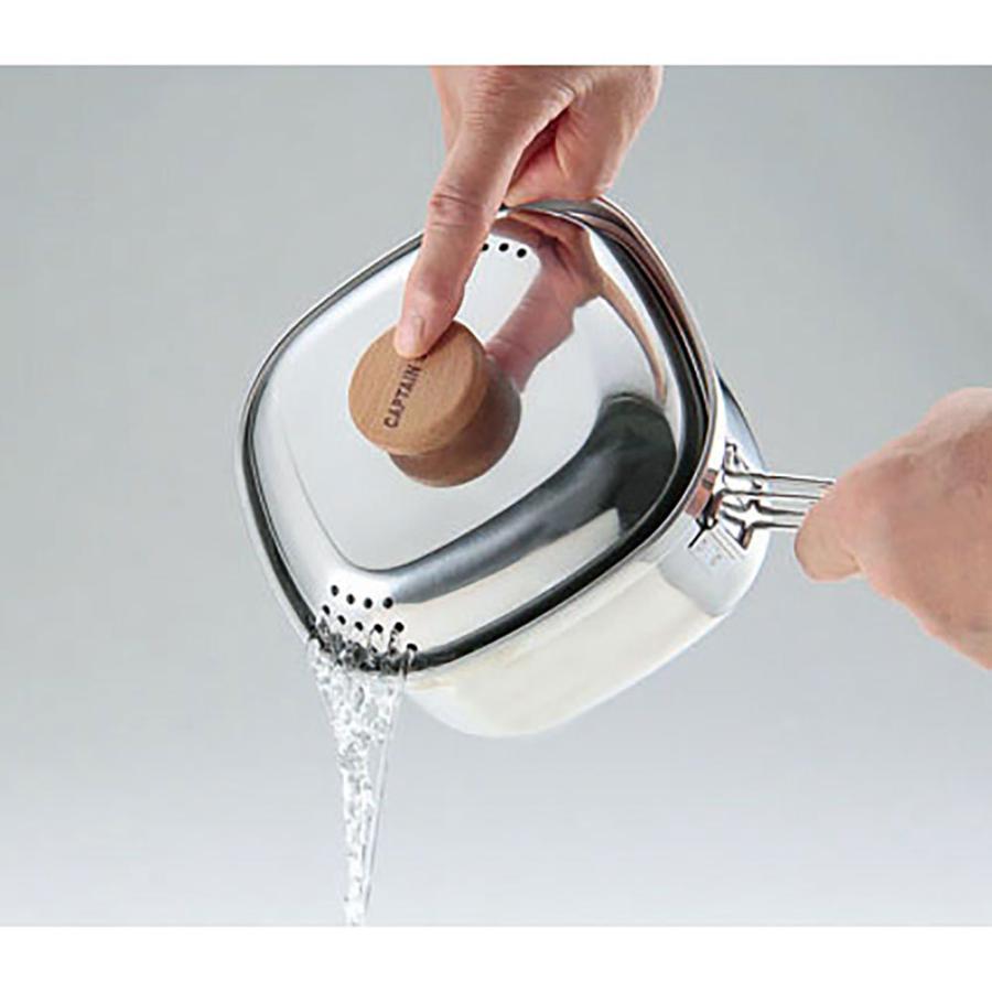 キャプテンスタッグ BQ 焚火 クッカー 調理機器 ステンレス角型ラーメンクッカー 1.3L UH-4202 CAPTAIN STAG | CAPTAIN STAG | 02