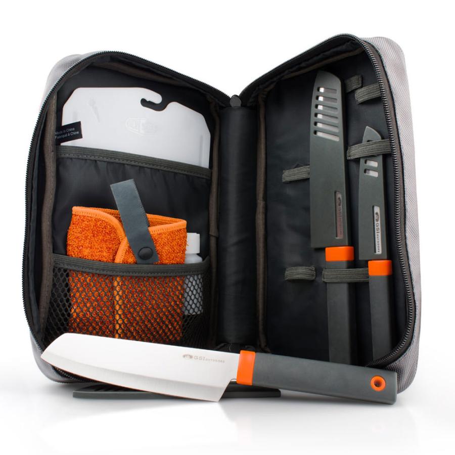 ジーエスアイ 調理機器 包丁 まな板 SANTOKUナイフセット 11872028 GSI 700384019o06540011イイ