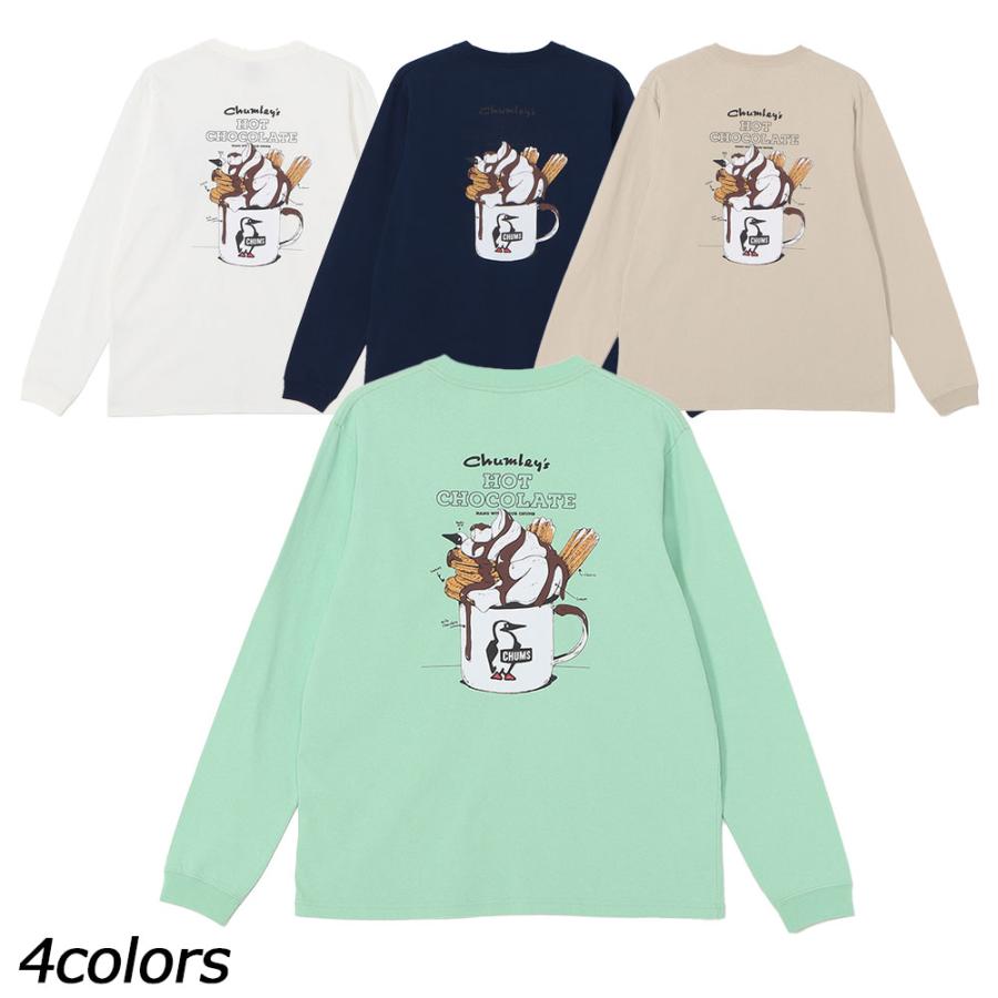CHUMS ホットチョコレートポケットブラッシュド ロングスリーブTシャツ 8