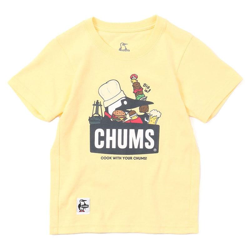 チャムス Tシャツ キッズバーベキューブービーTシャツ CH21-1215 Yellow Haze CHUMS Kid's BBQ Booby T-Shirt