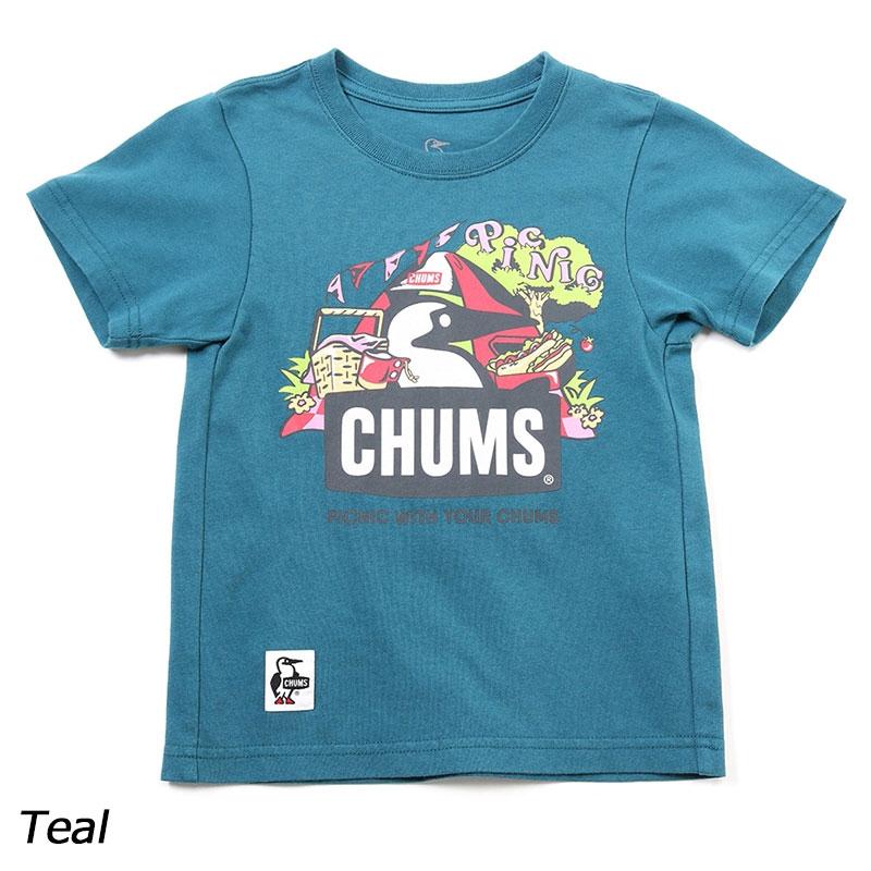 CHUMS チャムス キッズピクニックブービーTシャツ CH21-1309 Tシャツ 半袖 キッズ 親子お揃い｜ee-powers｜02