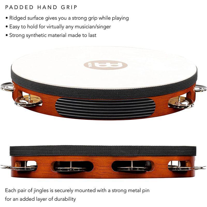 MEINL Percussion マイネル タンバリン Traditional Goat-Skin Wood Tambourine Stee｜eedl-store｜05