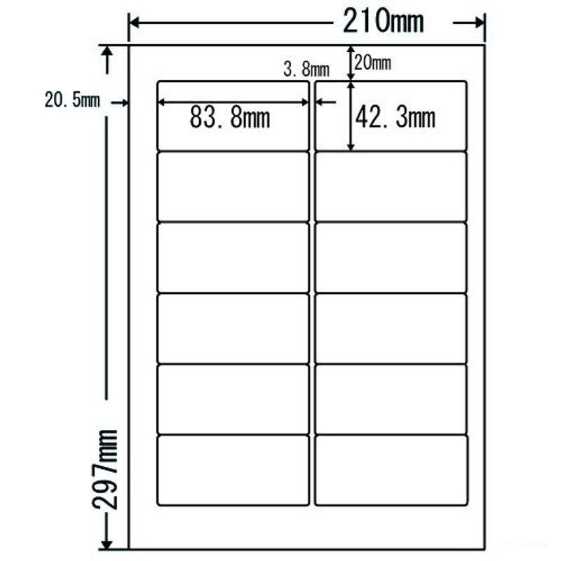 ふるさと割 東洋印刷 シンプルパックシートカットラベル 版 12面付 1ケース500シート Fja210a 方眼紙 グラフ用紙 Raffles Mn