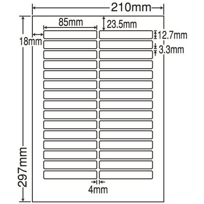 東洋印刷 方眼紙 グラフ用紙 シートカットラベル 版 版 30面付